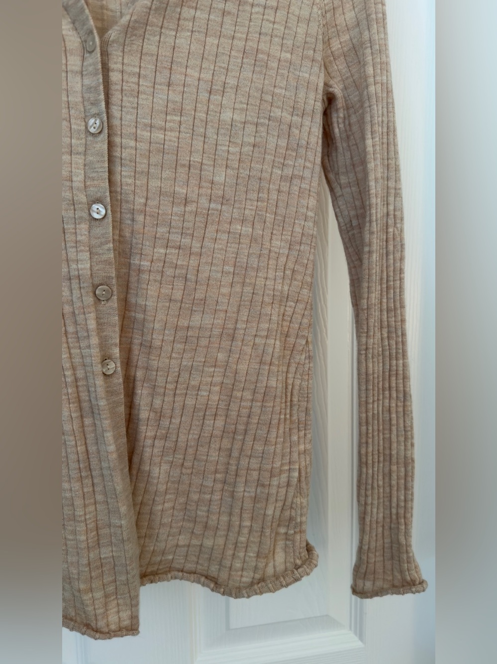 Abercrombie & fitch merino wool button down shirt collared polo button up - Picture 3 of 4